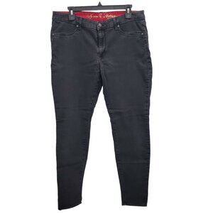 CJ by Cookie Johnson Joy Legging Woman's Faded Black Stretch Denim Jeans Plus 32
